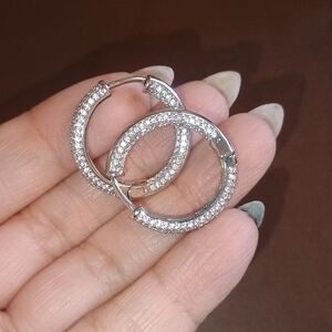 MOISSANITE Hoop Earrings